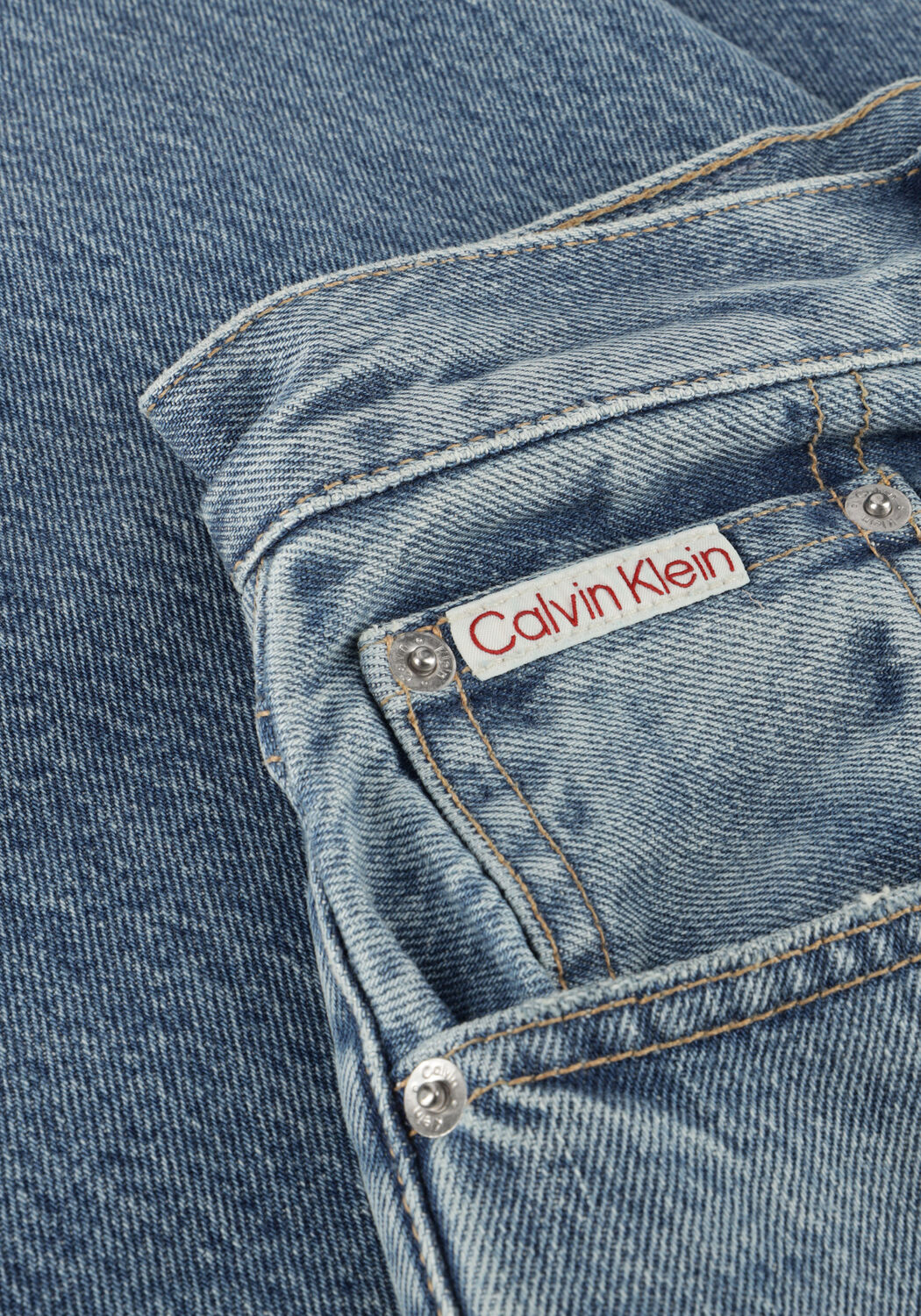 Hellblau CALVIN KLEIN Wide jeans THE WIDE LEG BLUE GULF - large