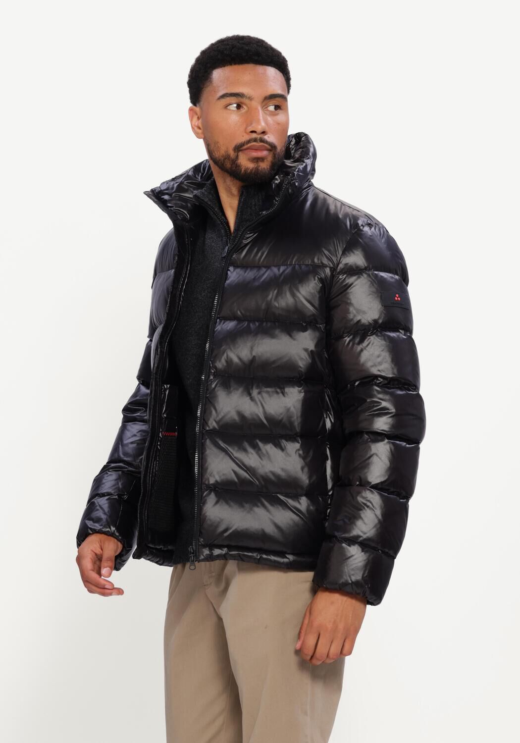 Schwarze PEUTEREY Wattierte Jack KEKE LKS GRS LINEAR - large