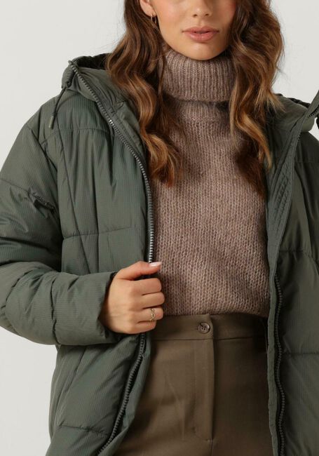 Grüne ANOTHER LABEL Wattierte Jack MILLE LONG PUFFER - large