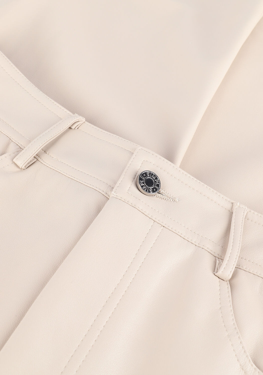 Beige SIMPLE Straight leg jeans LENA - large