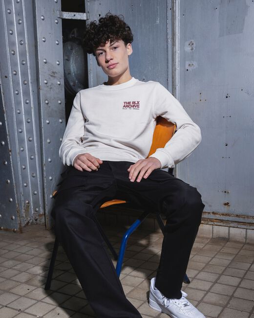 Sand RELLIX Pullover SWEATER CHEST AND BACKPRINT - large