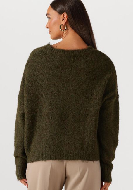 Dunkelgrün SUMMUM Pullover EMBELLISHED SWEATER COZY MELANGE KNIT - large