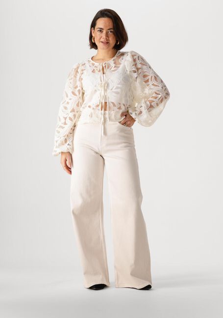 Ecru OBJECT Blusen OBJROSE L/S TOP - large