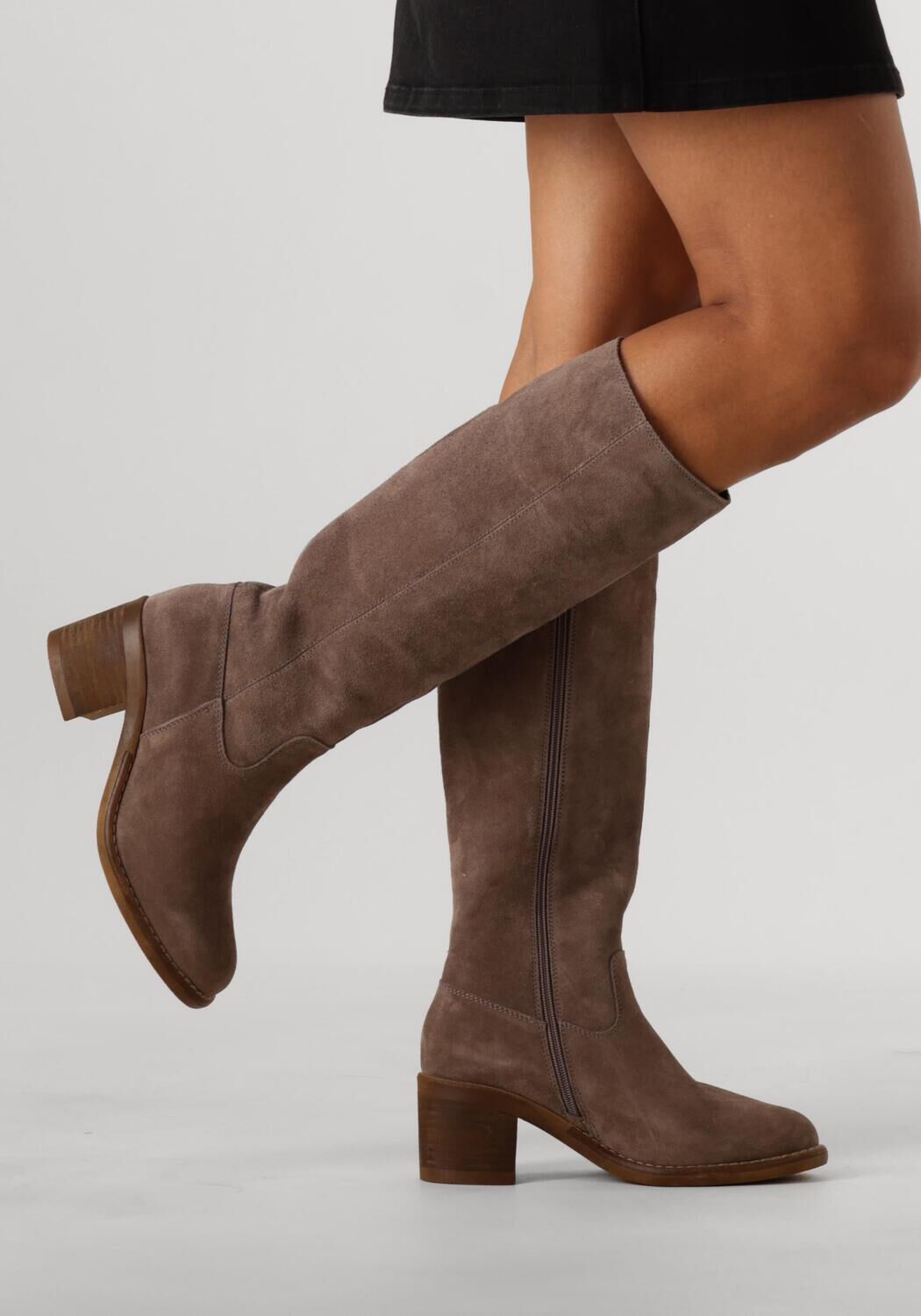 Taupe OMODA Hohe Stiefel 2581 - large