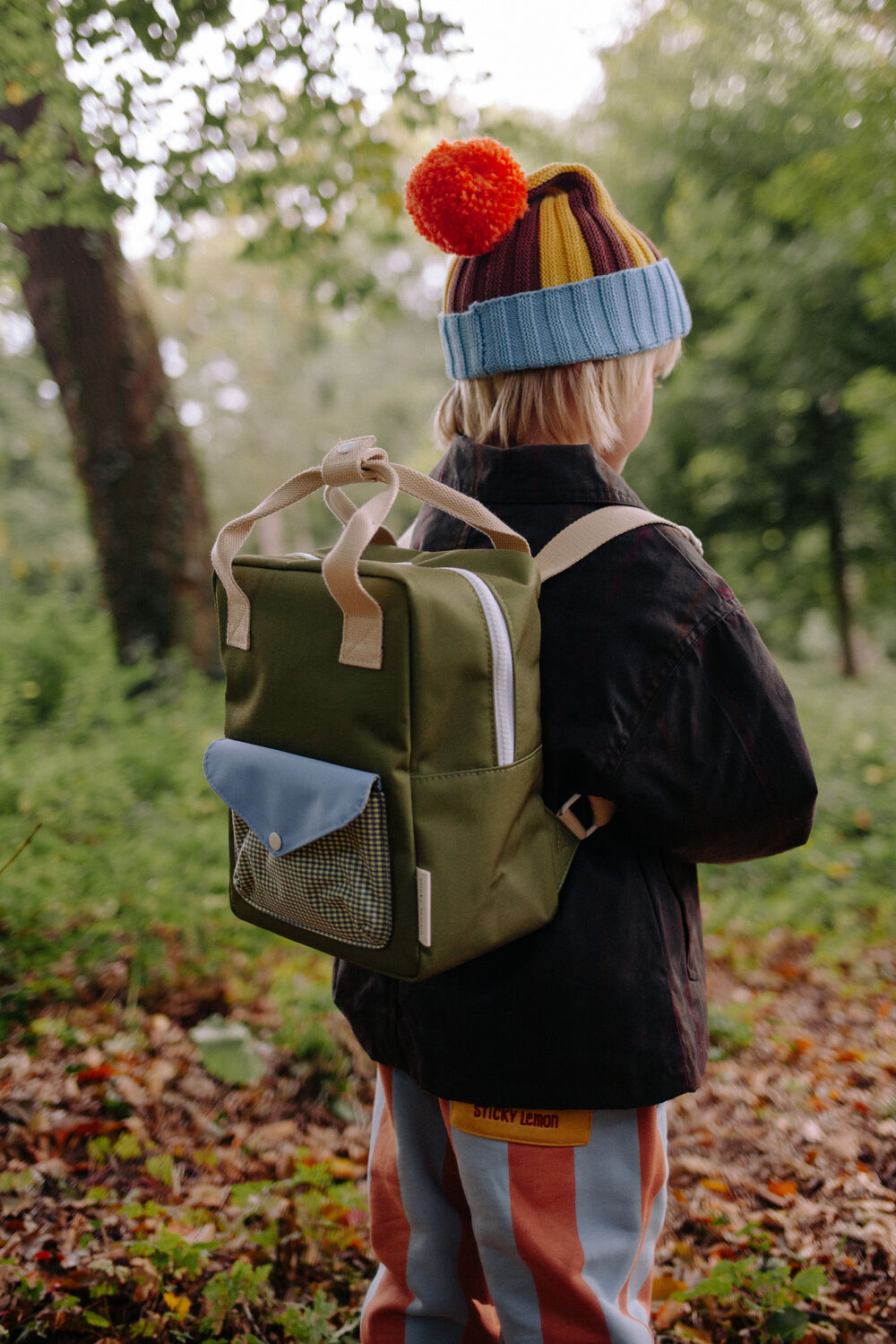 Olive STICKY LEMON Rucksack BACKPACK SMALL - large