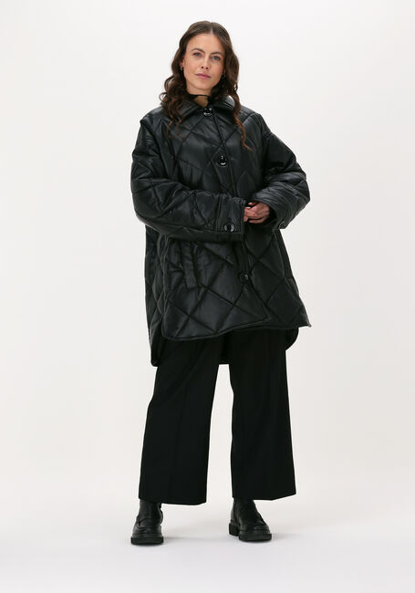 Schwarze STAND STUDIO Lederjack NANNA JACKET - large