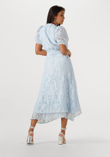 Hellblau FREEBIRD Midikleid BLOSSOM LAYER - large