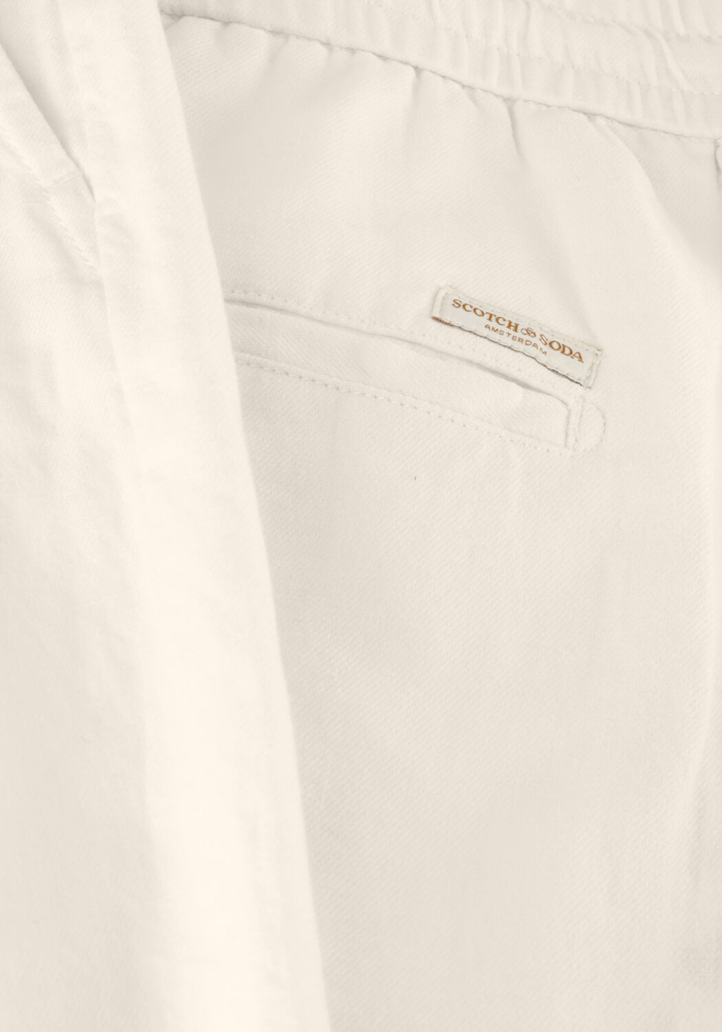 Nicht-gerade weiss SCOTCH & SODA Kurze Hose FAVE - COTTON/LINEN TWILL BERMUDA - large