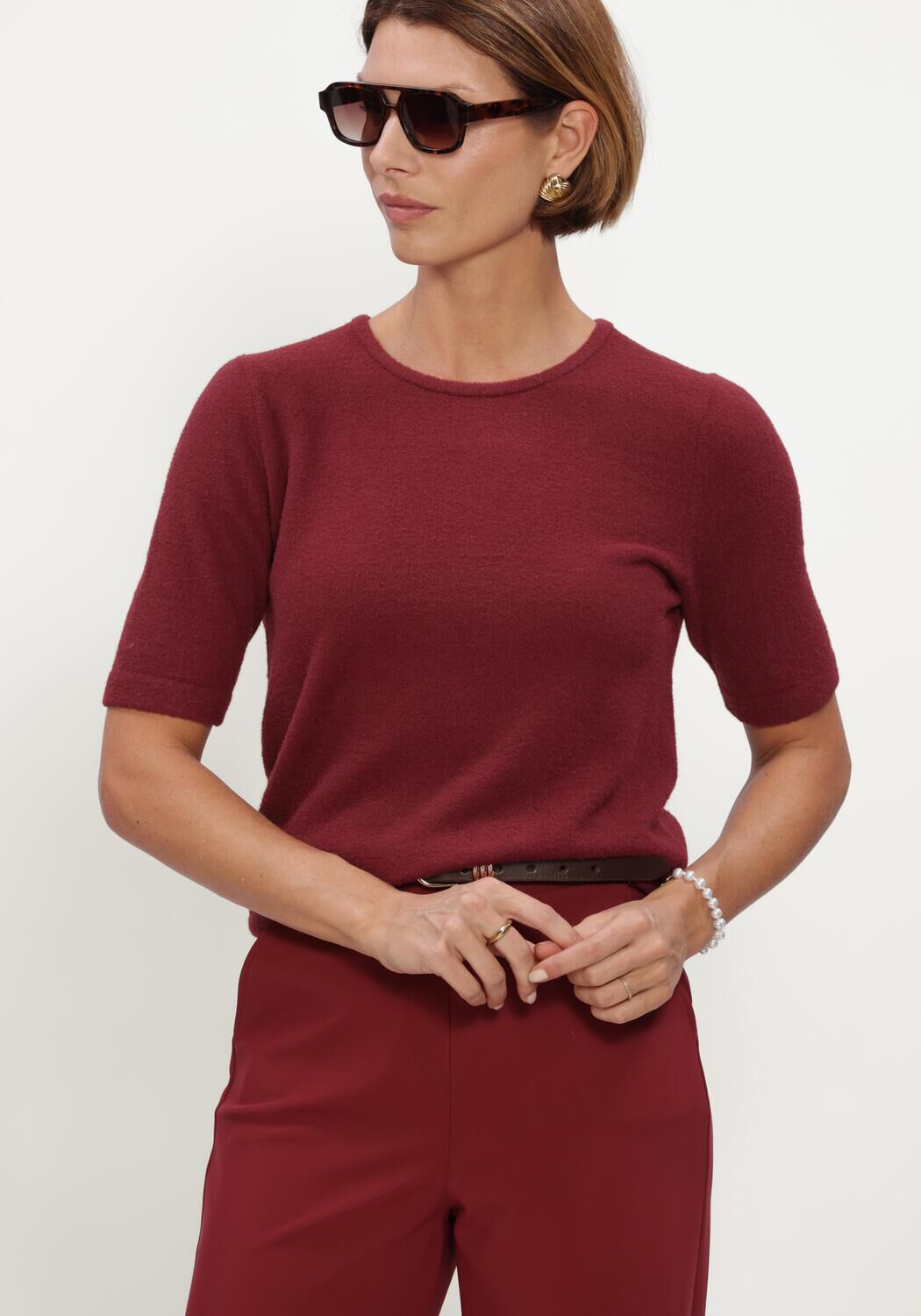 Bordeaux STUDIO ANNELOES Pullover Felica pullover - large