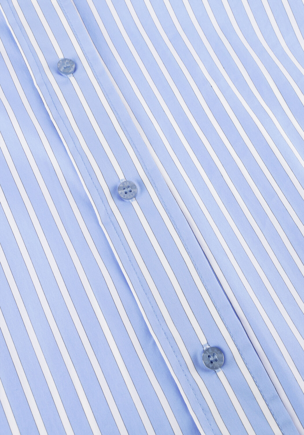 Hellblau HAUTE L'AMITI&Eacute; Blusen BOW CANDY TWIST STRIPE SHIRT - large