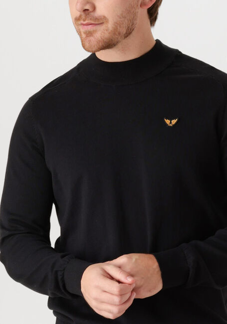 Schwarze PME LEGEND Pullover & Cardigans MOCK NECK COTTON KNIT - large