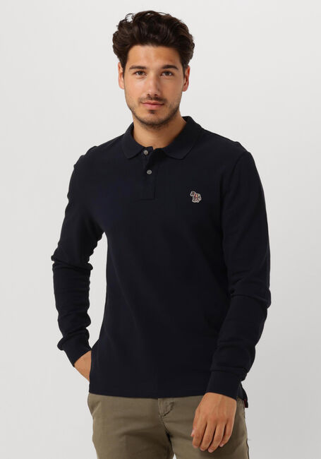 Dunkelblau PS PAUL SMITH Polo-Shirt MENS SLIM FIT LS POLO SHIRT ZEBRA - large