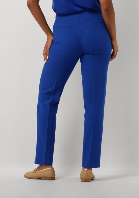 Blaue JANSEN AMSTERDAM Hose WQ440 WOVEN HIGH WAISTED ANKLE PANTS - large
