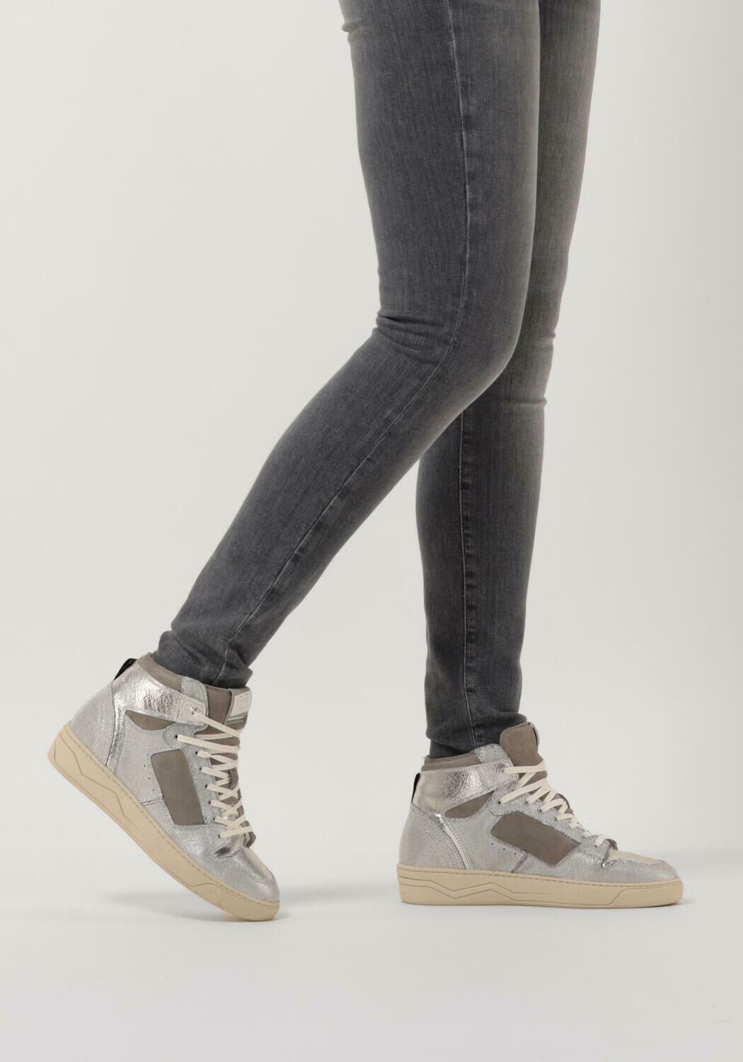 Silberne FLORIS VAN BOMMEL Sneaker High SFW-10077 - large