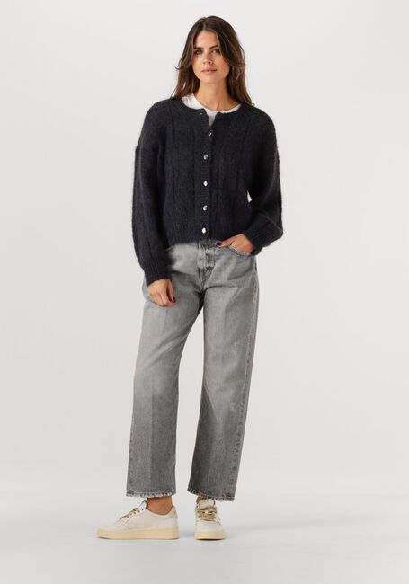 Dunkelgrau DES PETITS HAUTS Strickjacke CHOUETTE - large