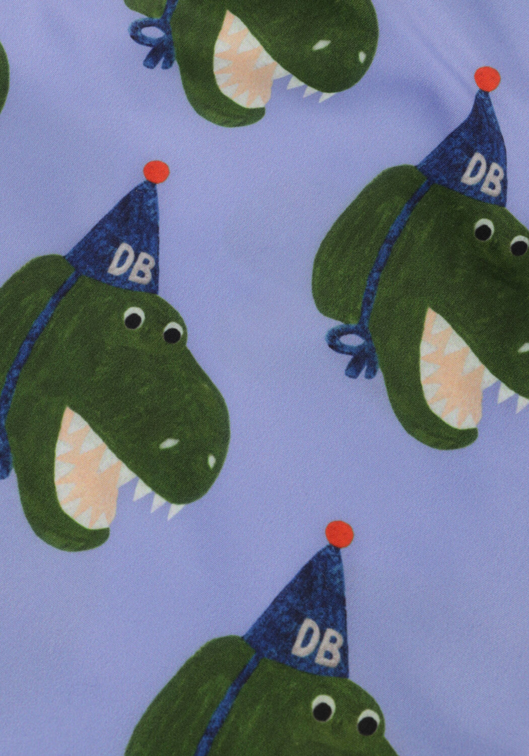 Blaue DAILY BRAT Badehosen DAFFY DINO SWIMSHORTS - large