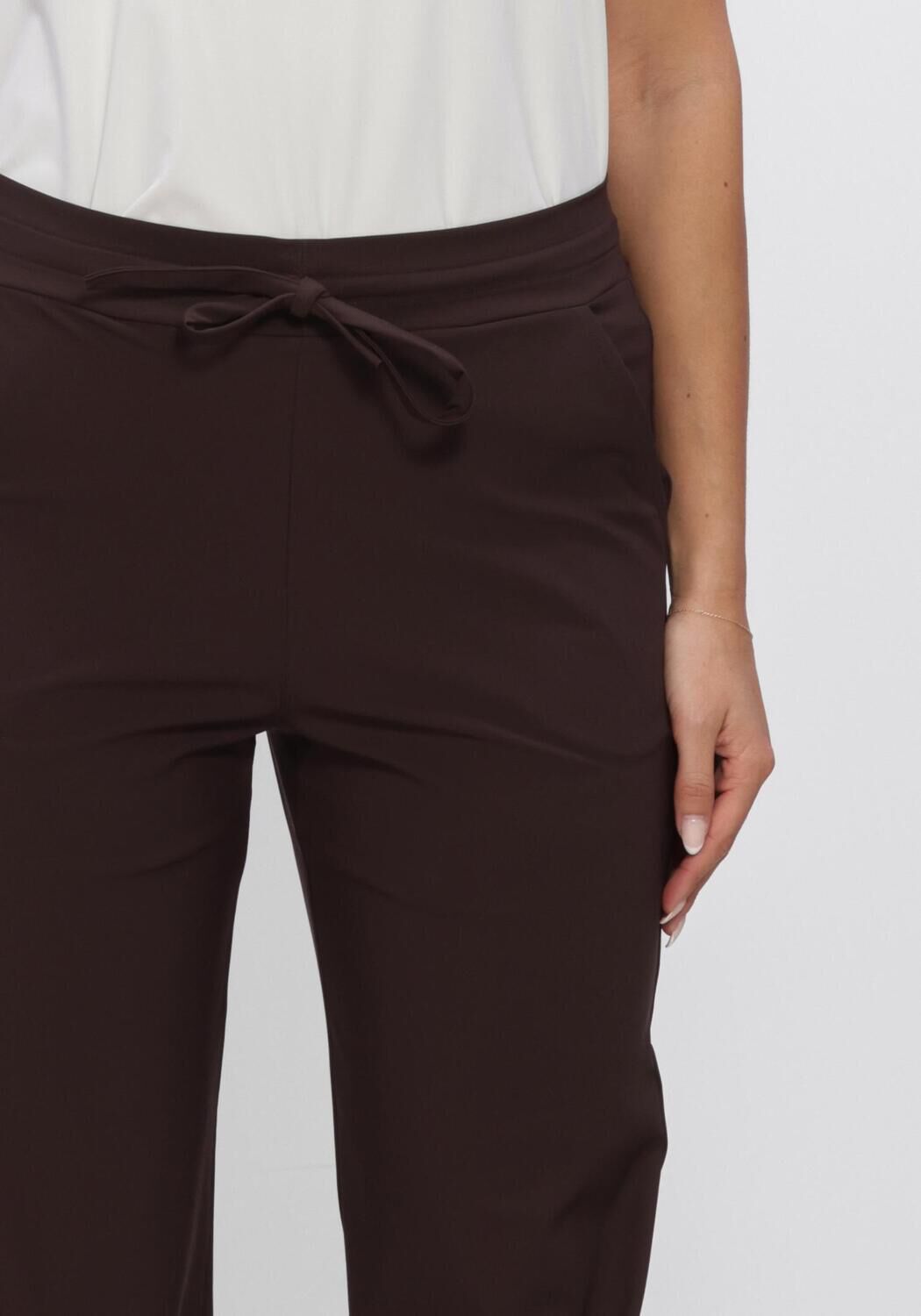 Braune STUDIO ANNELOES Weite Hose ABIGAIL TROUSERS - large