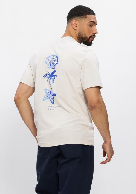 Beige GENTI T-shirt T-SHIRT SS 1223 - large