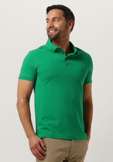 Grüne TOMMY HILFIGER Polo-Shirt 1985 SLIM POLO - large