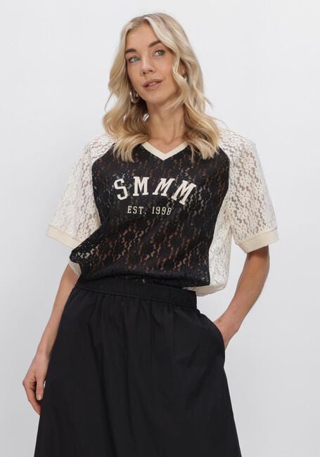 Schwarze SUMMUM T-shirt TOP SPORTY LACE - large