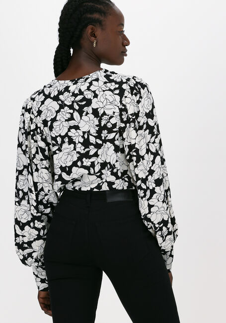 Schwarze MSCH COPENHAGEN Top DEONA MOROCCO LS TOP AOP - large