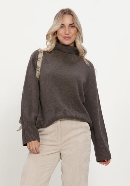 Schwarze SECOND FEMALE Rollkragenpullover ALPHA KNIT T-NECK - large