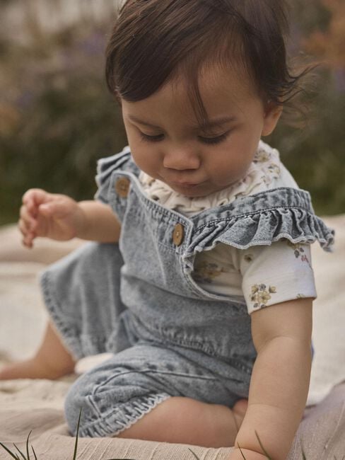 Blaue LIL' ATELIER Hosen NBFFUNDA LOOSE DNM SHORTALL 5552-FD LIL - large