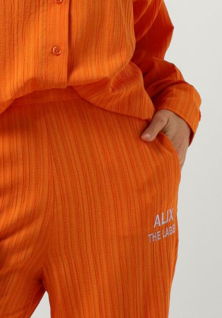 Orangene ALIX THE LABEL Weite Hose LADIES WOVEN KRINKLE PANTS - large
