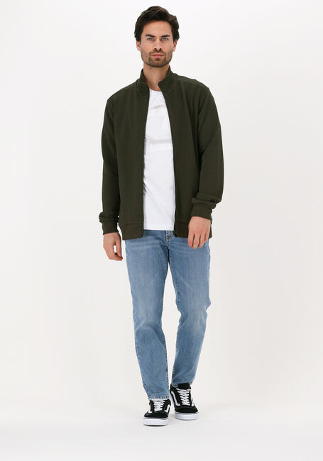 Grüne CRUYFF Strickjacke SANTIAGO TRACK TOP - TEXTURED POL - large