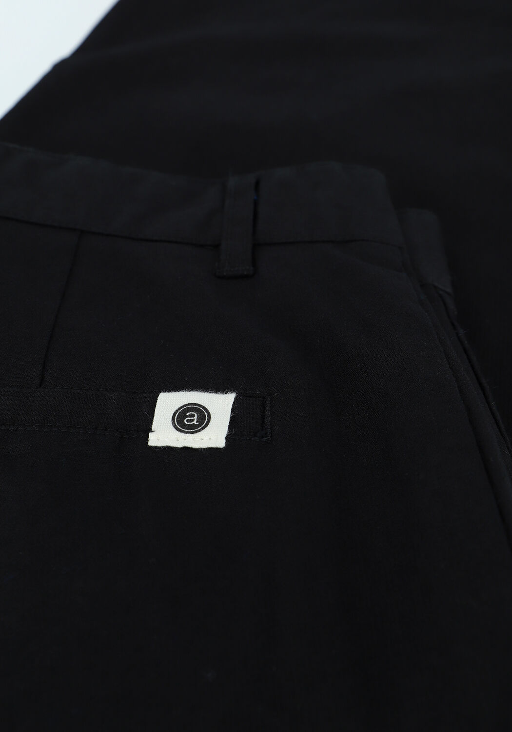 Schwarze ANERKJENDT Chino AKJULIUS COTTON PLEAT PANT - large