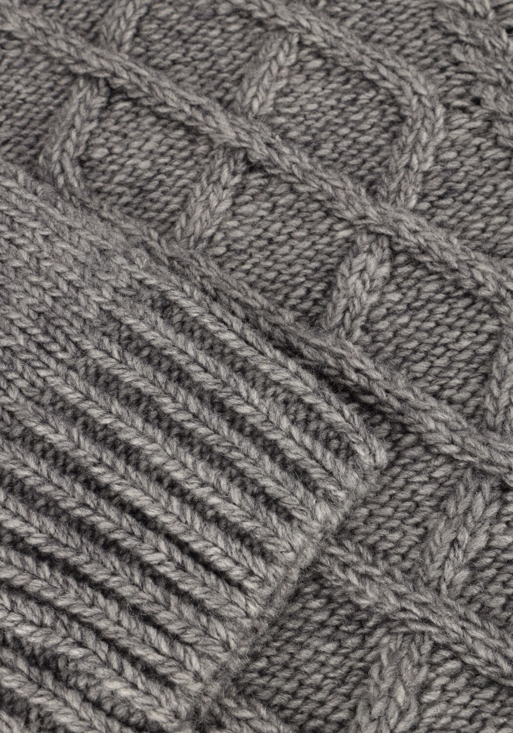 Graue NOTRE-V Rollkragenpullover NV-ENIDE - large