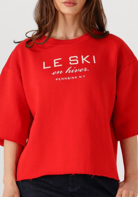 Rote PENN & INK T-shirt SWEATER W25F1702 - large