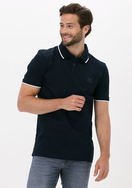 Blaue BOSS ORANGE Polo-Shirt PASSERTIP - large