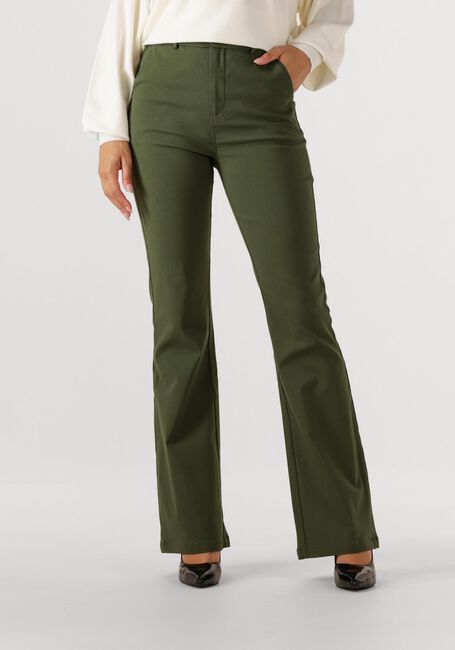 Dunkelgrün MINUS Schlaghose CARMA FLARED PANT - large