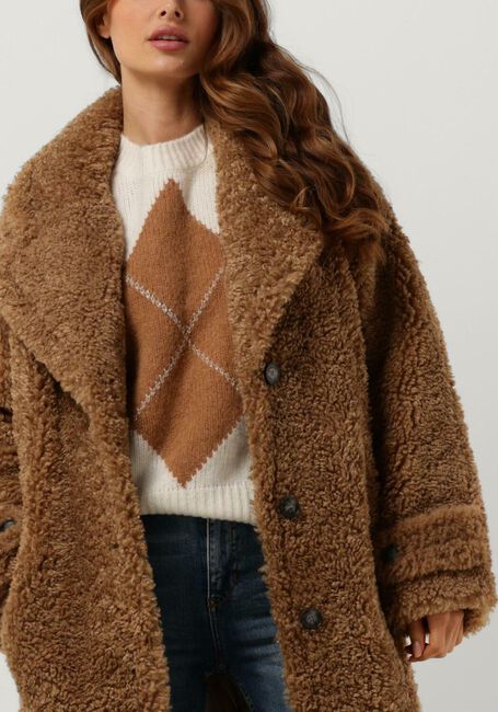 Braune BEAUMONT Teddy-Jacke TEDDY STATEMENT COAT - large