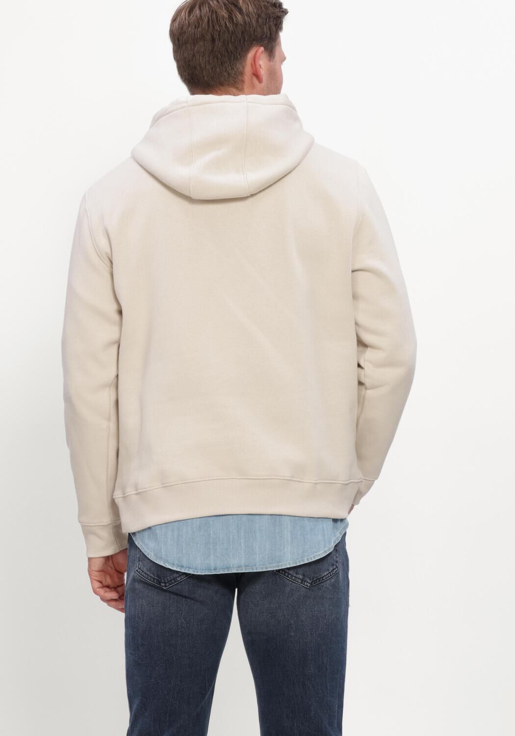 Ecru TOMMY JEANS Sweatshirt TJM REG S FLAG HOODIE EXT - large