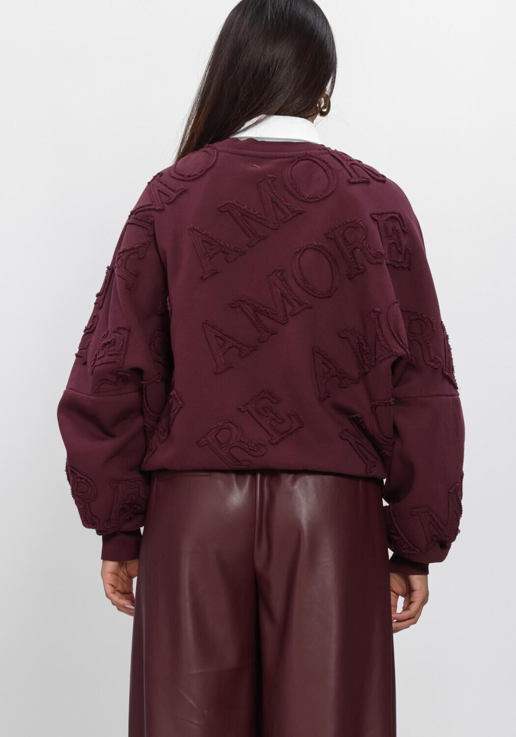 Bordeaux AMAYA AMSTERDAM Sweatshirt AMOUR SWEATER - large