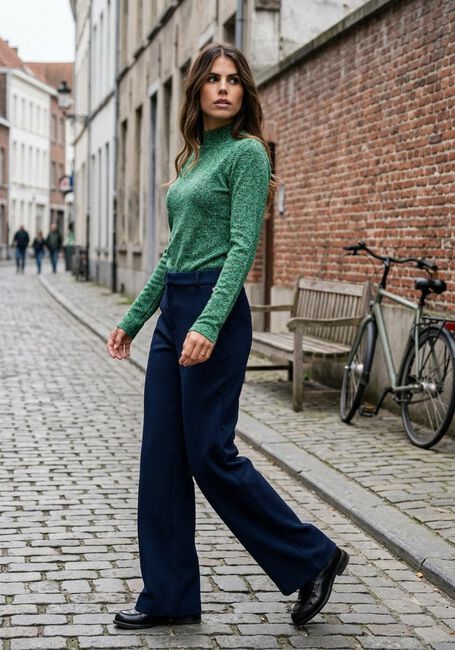 Gr&uuml;ne POM AMSTERDAM Pullover TURTLENECK - GLITTERR PINE GREEN - large