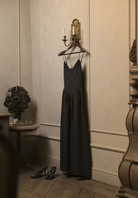 Schwarze OMODA ATELIER Maxikleid X MODEROSA - AURORA - large