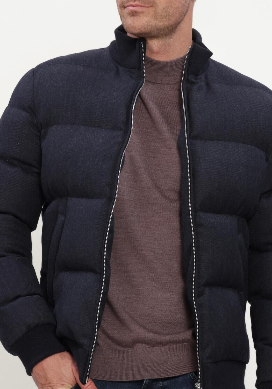 Dunkelblau PROFUOMO Parkas OUTERW BOMBER MOULINE - large