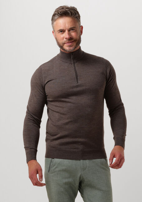 Taupe PROFUOMO Pullover PULLOVER HALF ZIP - large