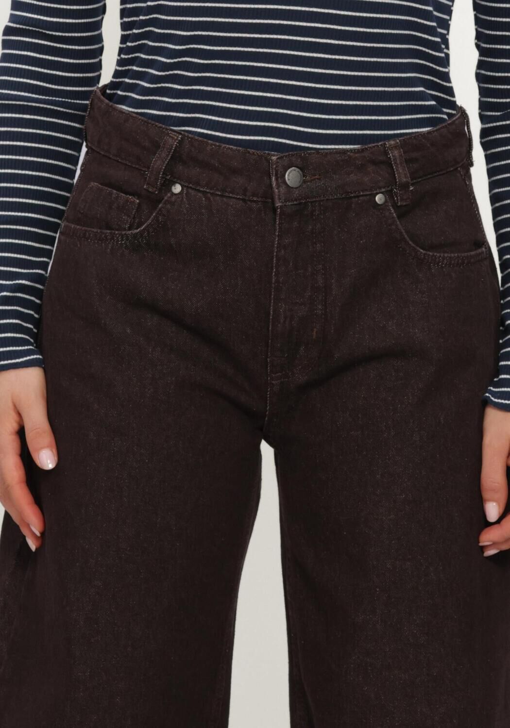 Braune MY ESSENTIAL WARDROBE Weite Hose MWLANCE 188 HIGH BARREL - large