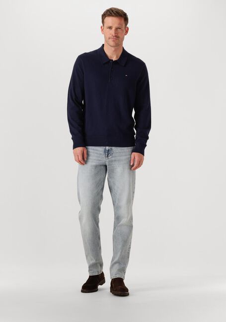 Dunkelblau TOMMY HILFIGER Pullover PIMA ORG CTN CASHMERE LS POLO - large