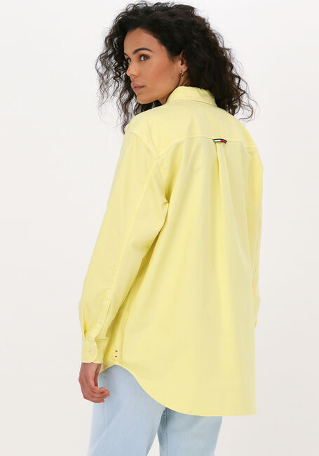 Gelbe TOMMY JEANS Blusen TJW BADGE BOYFRIEND SHIRT - large