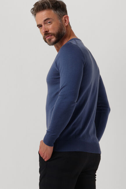 Blaue PROFUOMO Pullover PULLOVER V-NECK - large