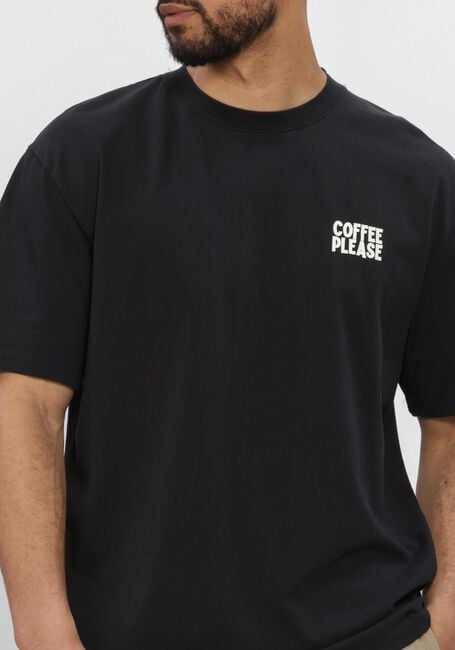Schwarze ANERKJENDT T-shirt AKVILLADS COFFEEPLEASE SS TEE - large