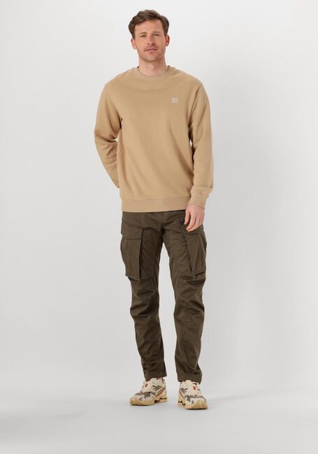 Sand SCOTCH & SODA Sweatshirt BADGE LOGO CREW SWEATSHIRT - large