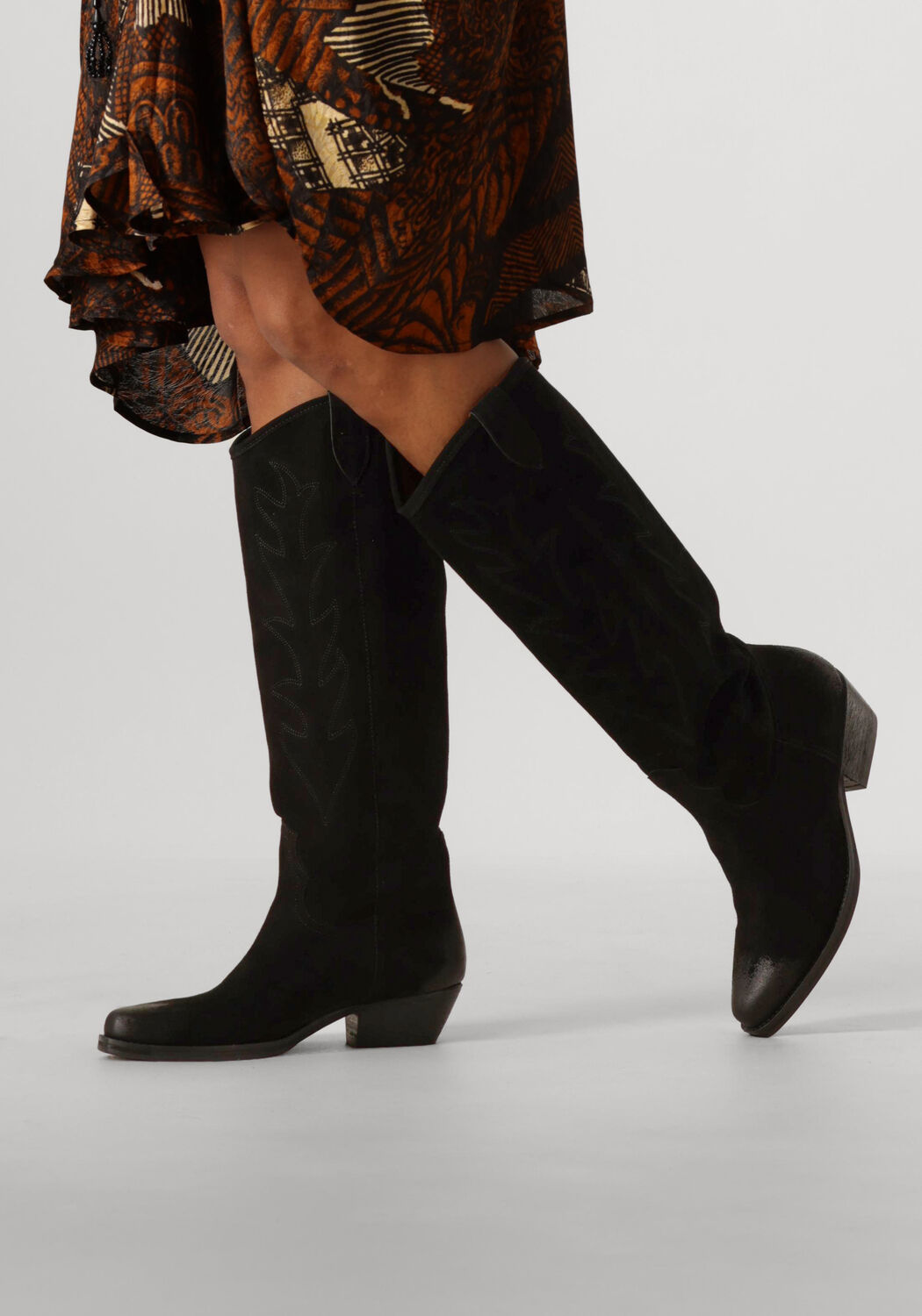 Schwarze BILLI BI Cowboystiefel A7168 - large