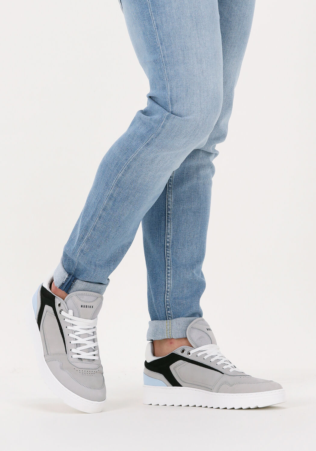 Graue NUBIKK Sneaker Low CLIFF CANE - large