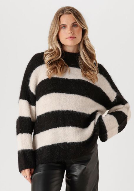 Schwarze SELECTED FEMME Pullover SLFGABELLA LS KNIT O-NECK CAMP - large